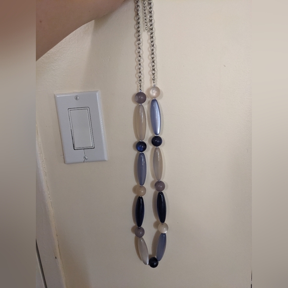 Melanie Lyne Blue Statement Necklace - Picture 2 of 5